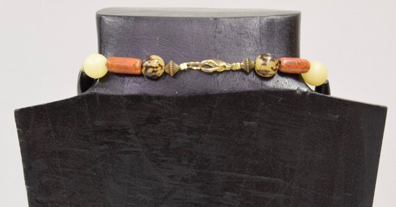 Collier Africain Perles Noires Et Bronze – Artisanat Unique – Neuf Avec étiquettes