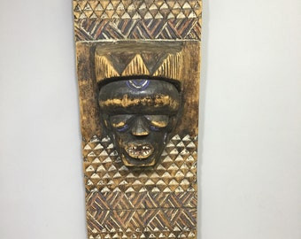 African Mask Pende Panel Ritual Board