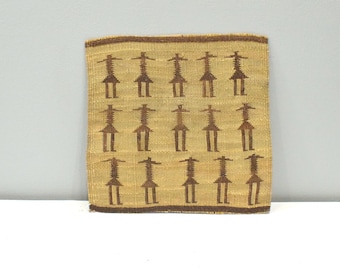 African Zulu Woven Embroidered Mats