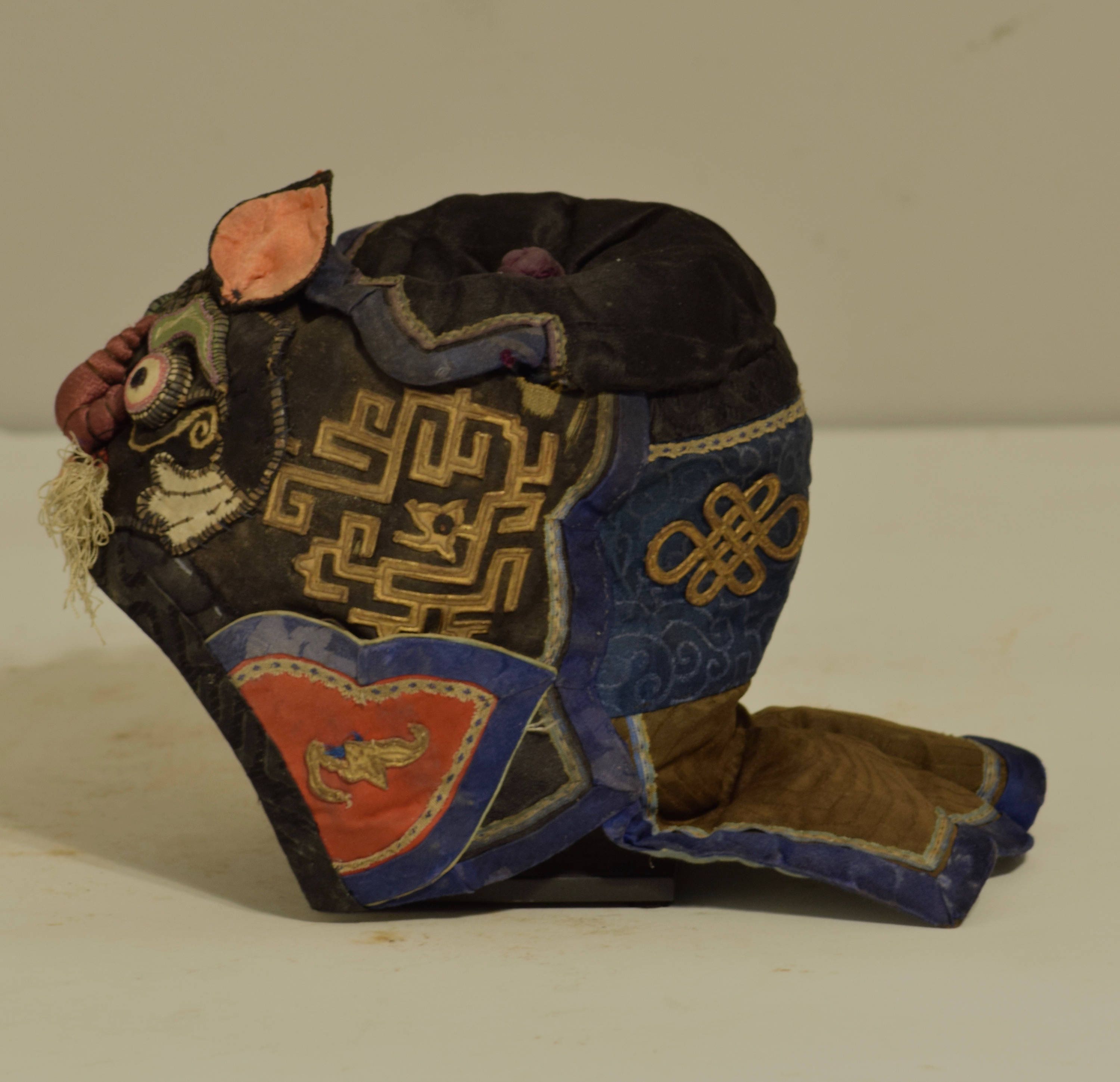 Chinese Baby Hat Embroidered Tiger Handmade Old Traditional Good