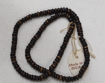 Beads India Brown Tree Seed Beads 6mm