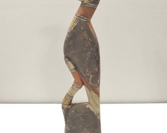Papua New Guinea Sabut Bird Wood Statue Latmul