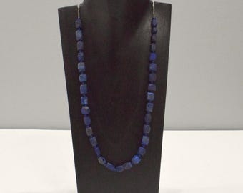 Middle Eastern Blue Lapis Beaded Necklace