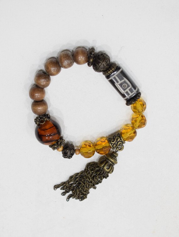 Bracelets Assorted Beaded Tassel Stretch Bracelets - image 4