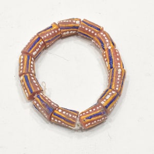 Afrikanische Krobo Glasperlen Armband Ghana Westafrika