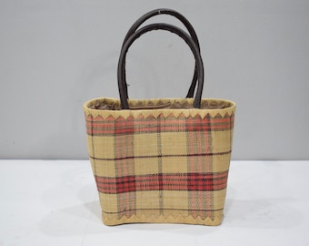 Purse Indonesian Rattan Woven Tote Bag