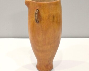 African Wood Pokot Old Milk Water Pitcher Kenya