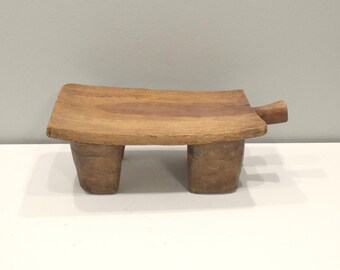 African Stool Lobi Wood Vintage Stool Burkina Faso