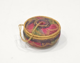 Ethiopian Woven Lidded Basket