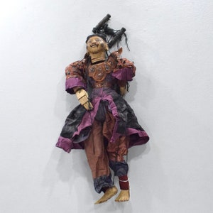 Puppet Marionette Wood Doll Burmese Folk Art Puppet