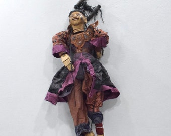 Puppet Marionette Wood Doll Burmese Folk Art Puppet