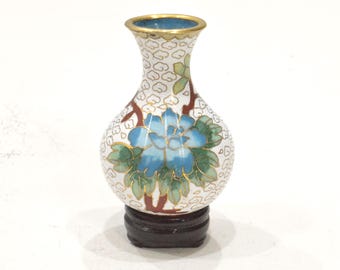 Chinese Cloisonne' Flower Patterned Vase