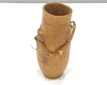 African Turkana Wood Meat Jar Kenya