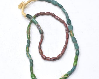 African Stripped Watermelon Beads Ghana