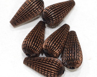 Beads Copper Flute Bead Pendants 40mm