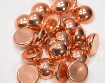 Beads Bright Copper Clip Post Earring Beads 14mm