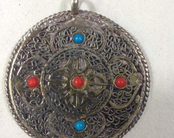 Pendants Tibetan Silver Mandala Pendant