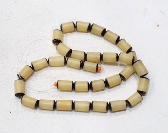 India Natural Oval Buri Nut Beads