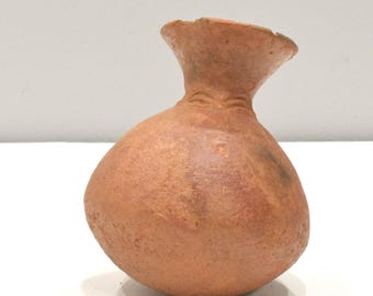 African Clay Storage Pot Lobi Tribe Burkina Faso