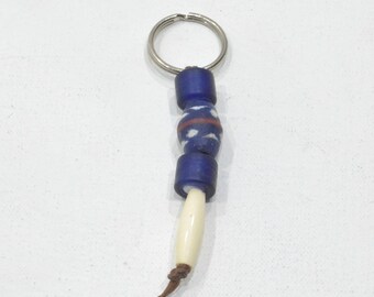 Keychain Assorted African Glass Beads Indonesia