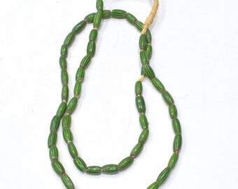 African Stripped Watermelon Beads Ghana
