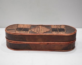 Basket Indonesian Rectangular Palm Leaf Box