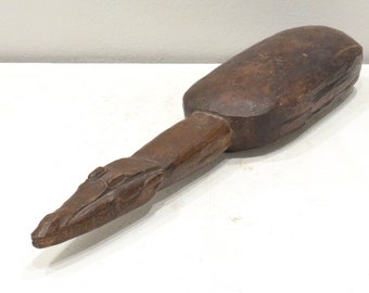 Papua New Guinea Wood Crocodile Head Hammer