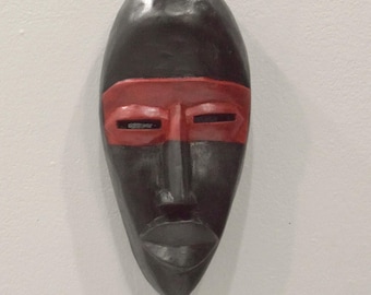 African Dan Painted Wood Mask Liberia