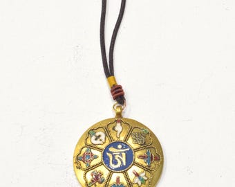 Tibetan Brass Circle of Life Pendant