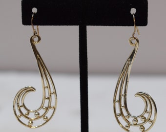 Earrings Sterling Silver Long Curl Dangle Earrings 58mm