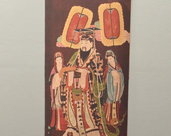 Tibetan Thangka Print Painting Buddhist Deity
