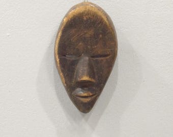 African Dan Burnished Wood Mask Liberia