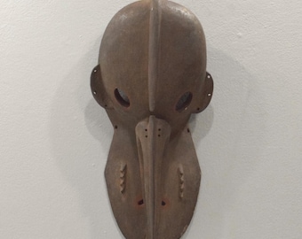 Papua New Guinea Mask Mosquito Barak Tribe Wood Hunting Ceremonial Mask