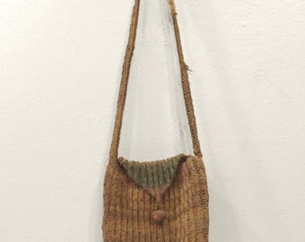 Papua New Guinea Old Woven Bilum Bag