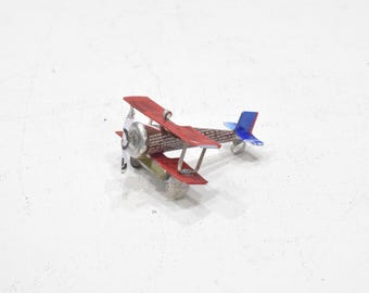 Bi Plane Upcycled Toy Tin Bi Plane