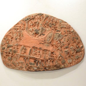 Papua New Guinea StoryBoard Kambot Village Wood Relief