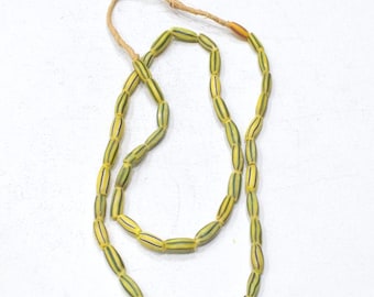 African Stripped Watermelon Beads Ghana