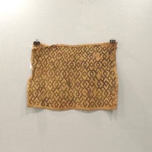 Kuba Cloth African Natural Woven Raffia Handmade Fabric Congo