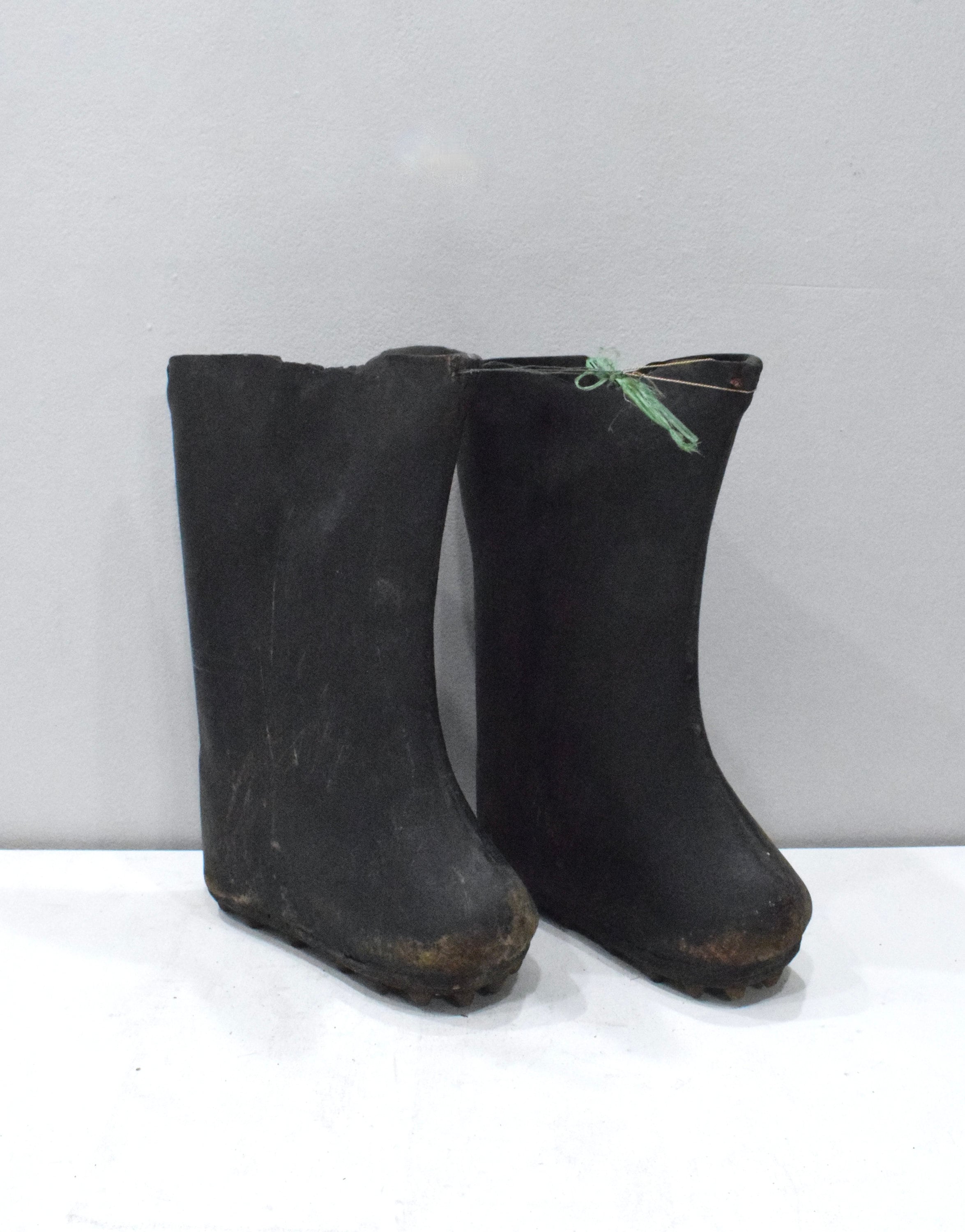 Chinese Antique Black Lacquer Rice Boots - Etsy