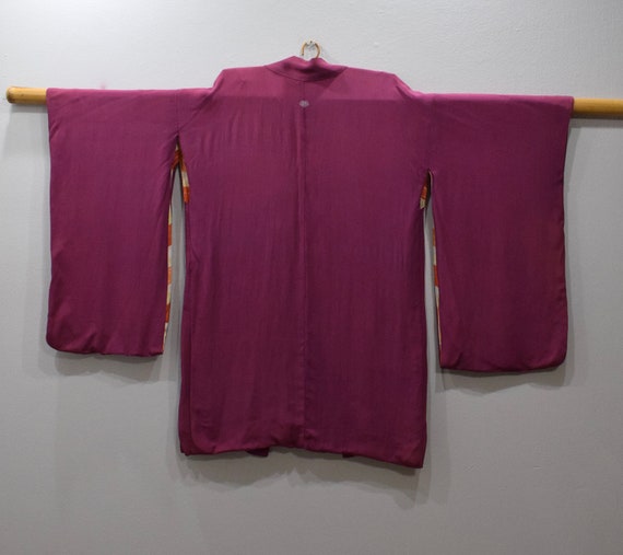 Kimono Japanese Fuchsia Kimono - image 5