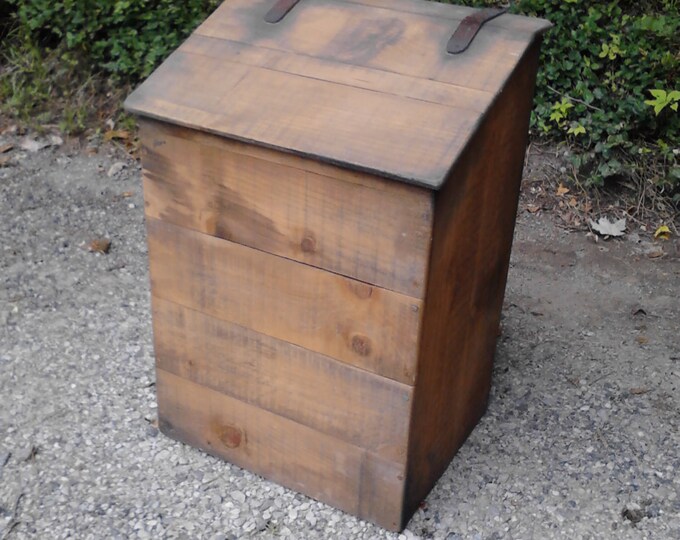 Primitive Coffee Box, Laundry Hamper, Potato Bin, Trash Receptacle