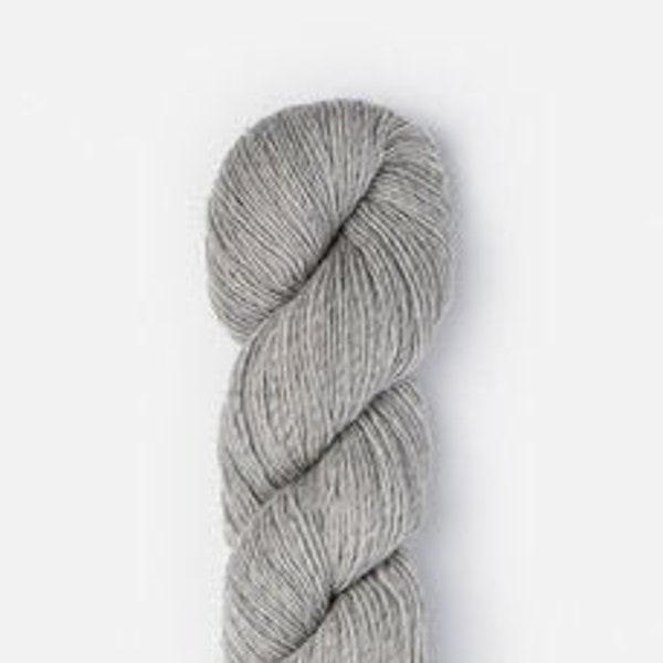 Woolstok Light in Grey Harbor - Blue Sky Fibers Fine Highland Wool - Single Ply Fingering Weight Yarn