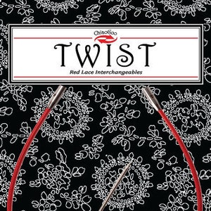 ChiaoGoo TWIST Red Lace Cables for Interchangeable Circular Knitting Needles