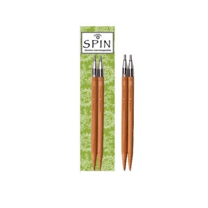 ChiaoGoo Spin Tips - 5&quot; Bamboo Interchangeable Knitting Needles - Choose Your Size
