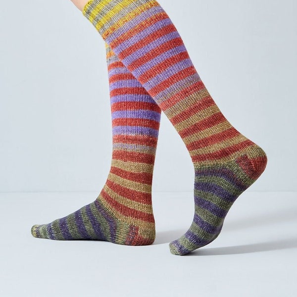 Uneek Sock by Urth Yarns - Color 56 - Self Striping Fingering weight yarn - 75% superwash merino wool / 25 nylon