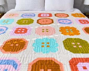 Buttoned Up Quilt Pattern by Pen and Paper Patterns