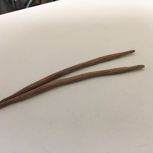 Black Walnut Cable Needles - Knitting Notion made from exotic wood - 1 ct.