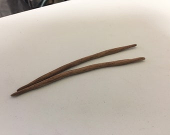 Black Walnut Cable Needles - Knitting Notion made from exotic wood - 1 ct.