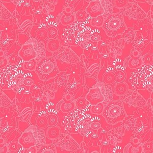 Grow in Salmon - Sun Print 2016 by Alison Glass - Andover cotton fabric