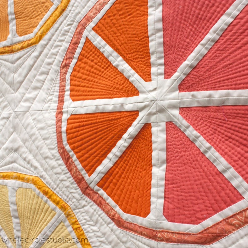 Citrus Slices Quilt Pattern Paper Sewing Pattern by Whole Etsy